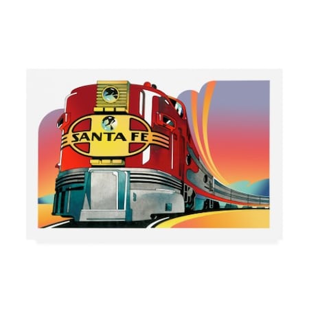 David Chestnutt 'Santa Fe Train' Canvas Art,12x19